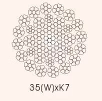 亜鉛メッキまたは非亜鉛メッキ 35wxk7 6mm
